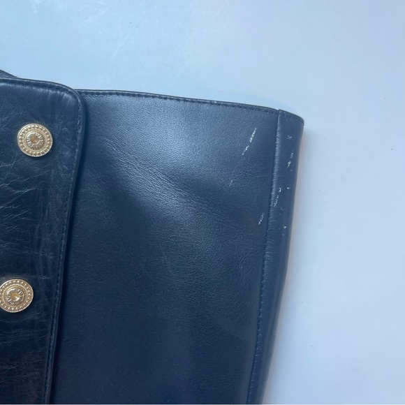 Nine West Oreyan Tall Black Leather Boots Studded Size 9.5 - Picture 14 of 14